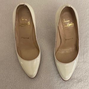 Christian Louboutin white pumps. Size 36